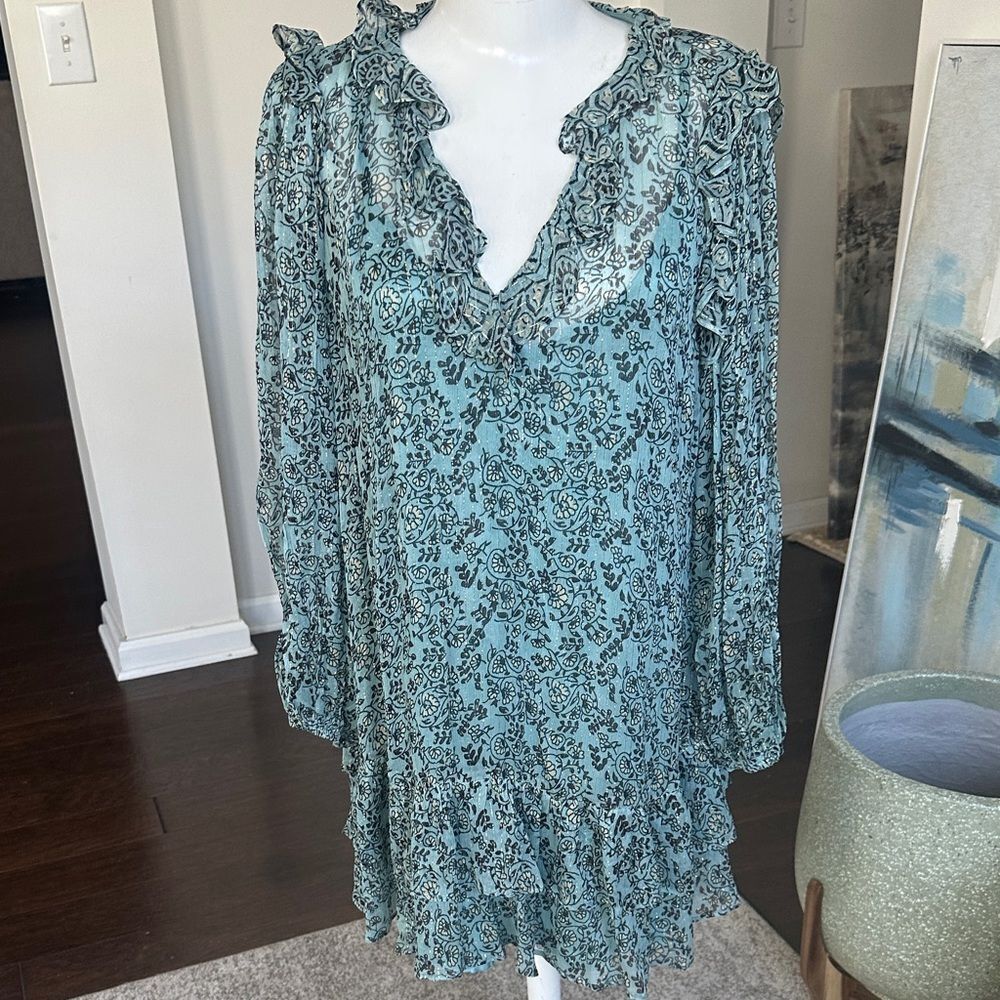 Cleobella Shay Mini Dress in Iris Floral Print M